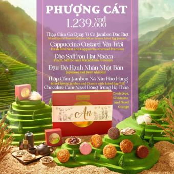 Bánh Trung Thu Phượng Cát Thịnh An Bánh 150g (6 Bánh/Hộp) Quà Tặng Cao Cấp Tết Trung Thu