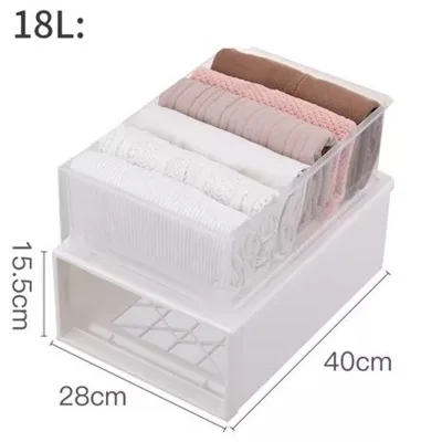 (LULUHOME.SG) Storage Box/Storage Drawer/Stackable/Container Plastic/Home Organization Organise (4)