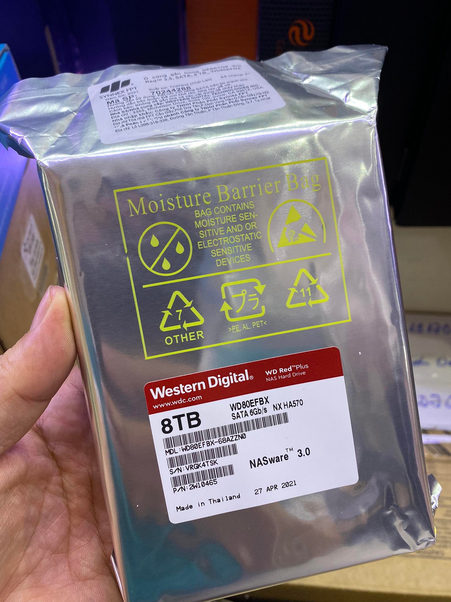 Ổ cứng wd red plus 8tb wd80efbx