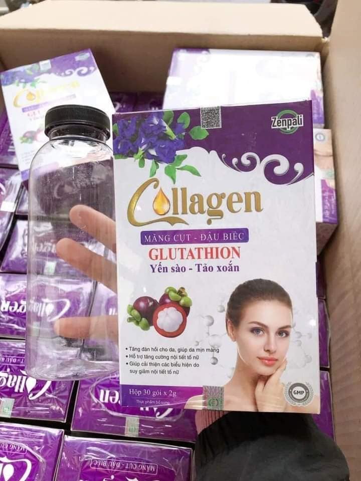 Collagen măng cụt đậu biếc - giá sỉ