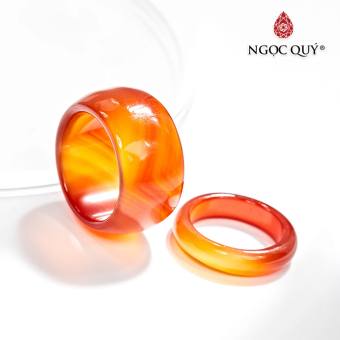 Nhẫn Cặp Nam Nữ Mã Não Đỏ - Ngọc Quý