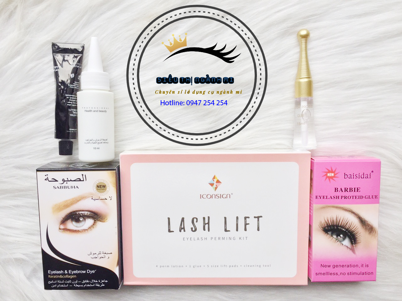 combo bộ uốn lash lift hông + phủ đen + trục uốn_dụng cụ nối mi Siêu Thị Nghành Mi