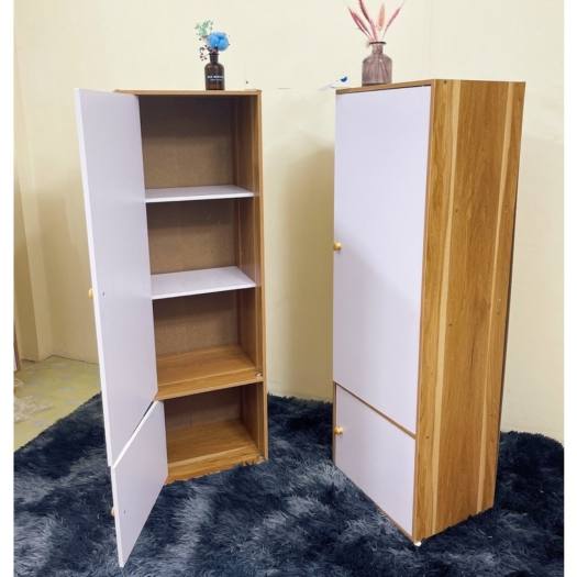 Tủ gỗ 1 buồng 3 ngăn. Kích thước 120 x 40 x 30cm. Gỗ MDF cao cấp, sang trọng, tiện dụng.