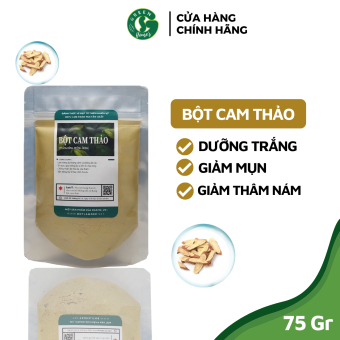 Bột Cam Thảo Handmade - Trắng Da Giảm Mụn Organic 75Gr - B2.004