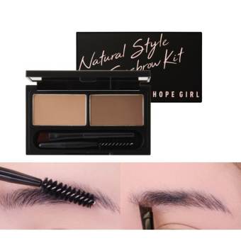 BỘT TÁN CHÂN MÀY HAI ĐẦU HOPE GIRL NATURAL STYLE EYEBROW KIT CHÍNH HÃNG