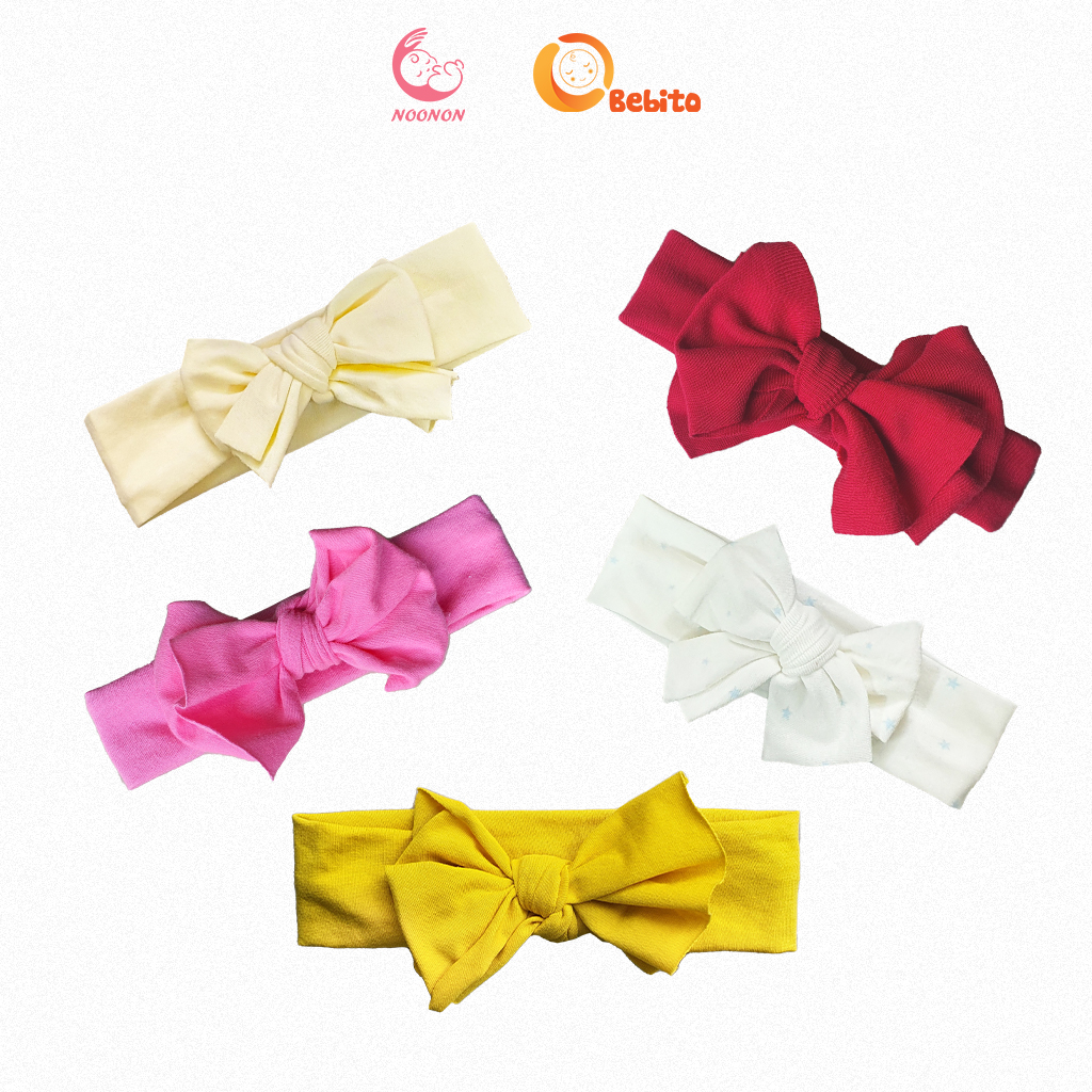 Dây Băng Đô Turban Nơ Buộc Thời Trang Cho Bé Gái - Màu Sắc Đa Dạng