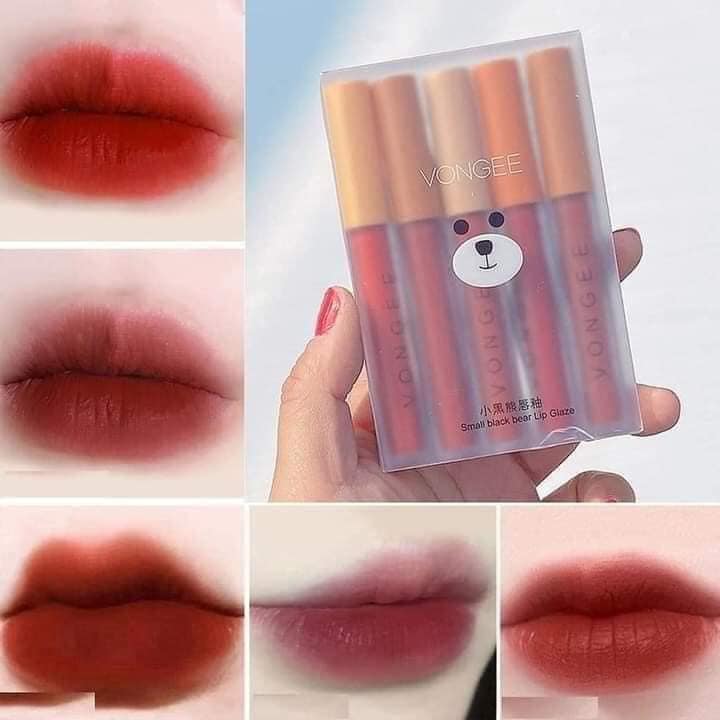 Set son vongee 5 cây hình gấu
