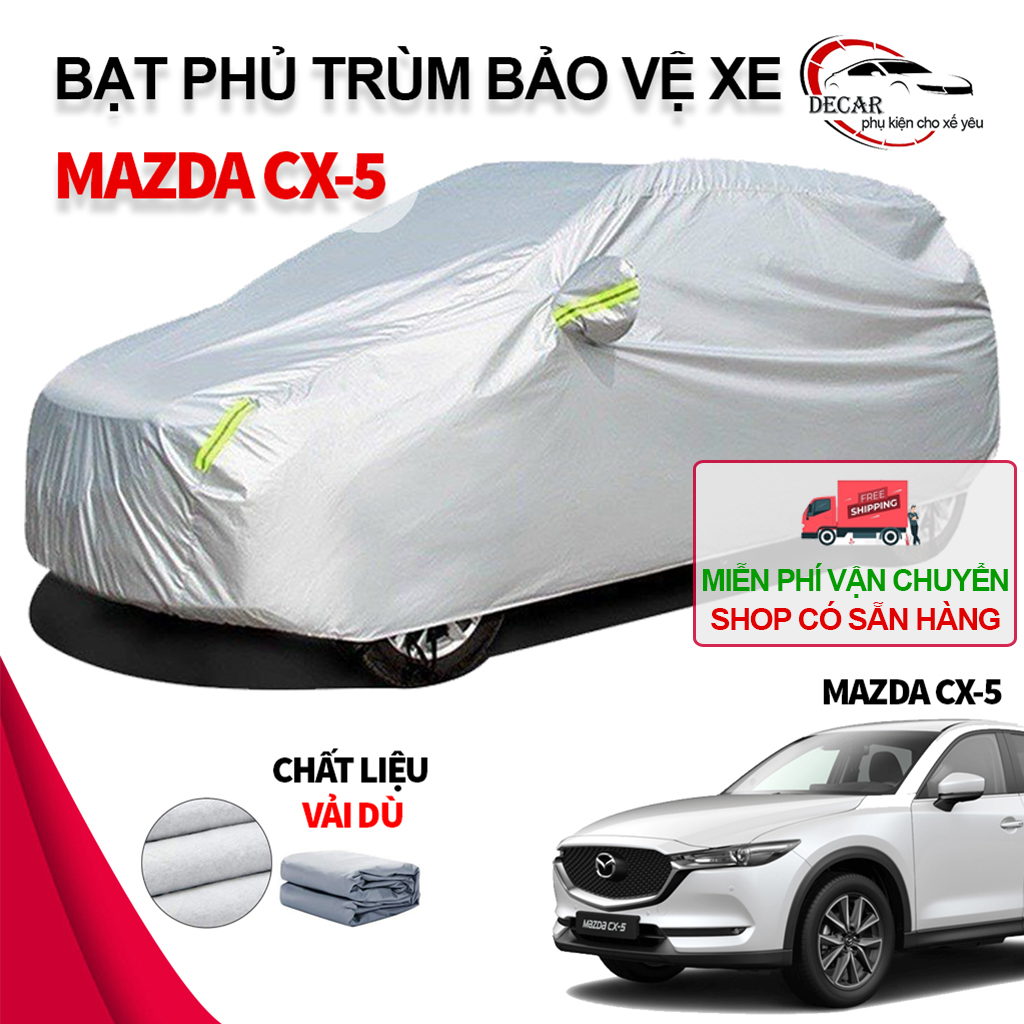 [MAZDA CX-5] Bạt phủ xe ô tô 3 lớp thông minh chất liệu vải dù oxford cao cấp áo trùm bảo vệ xe Mazd