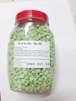 Socola chip xanh bạc hà Hũ 500 gram