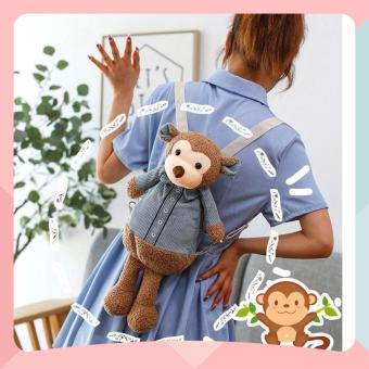 Ba lô gấu bông dễ thương thời trang - Túi ba lô hình con gấu, voi, khỉ, thỏ