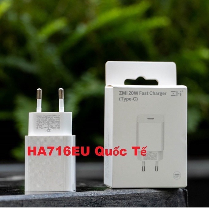 Cốc sạc nhanh 20w xiaomi zmi cổng type c ha716