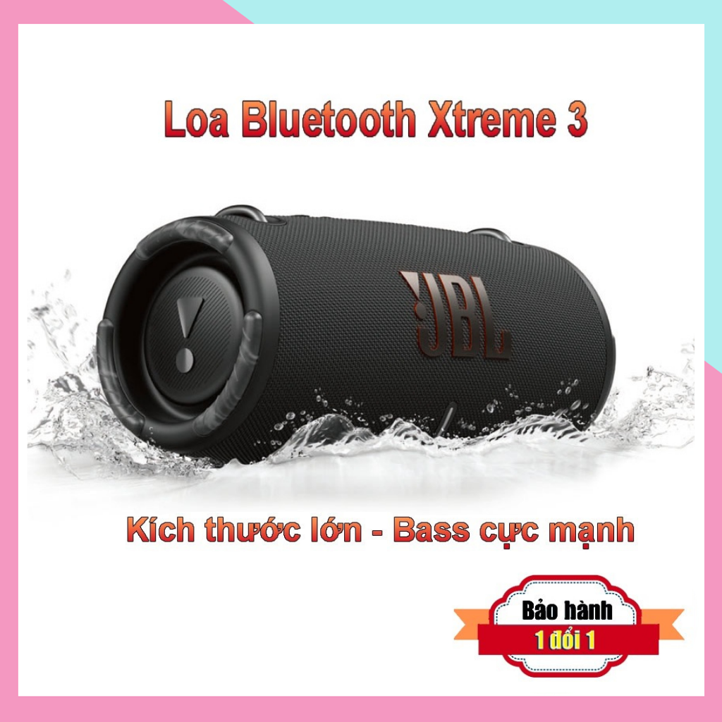 LOA BLUETOOTH JBL XTREME 3 Dây Đeo Chéo, Âm Thanh Lớn Nghe Nhạc Hay, Chống Thấm Nước Tốt, Cổng 3.5, Cắm Usb, Thẻ Nhớ