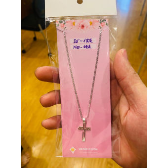 Dây bạc thập tự giá cao cấp S925 chữ Jesus