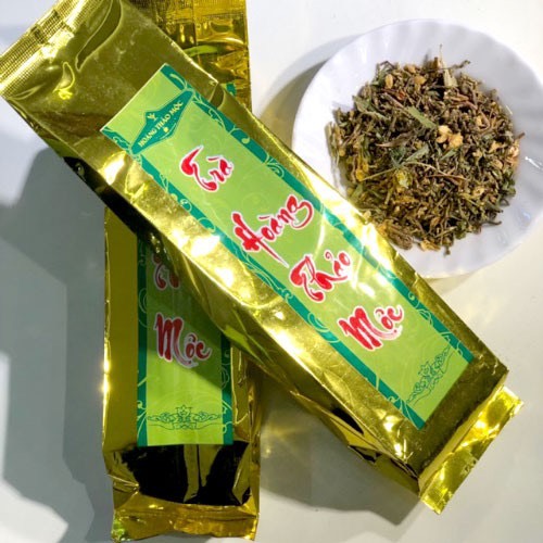 Trà hoàng thảo mộc 200g - trà thảo mộc hỗ trợ điều trị chứng mất ngủ - giảm mở máu cao