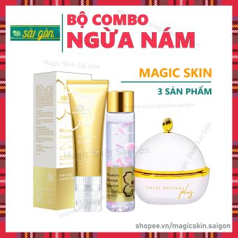 Combo NGỪA NÁM chuyên sâu cho làn da mịn màng sạch Nám Tàn Nhang Magic Skin