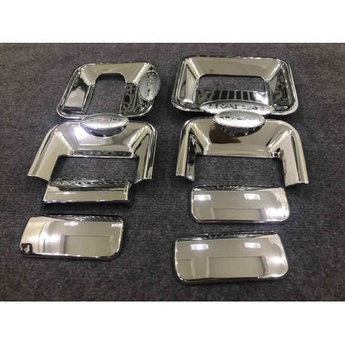 Bộ 8 ốp tay và chén hõm cửa Ford Transit mạ crom