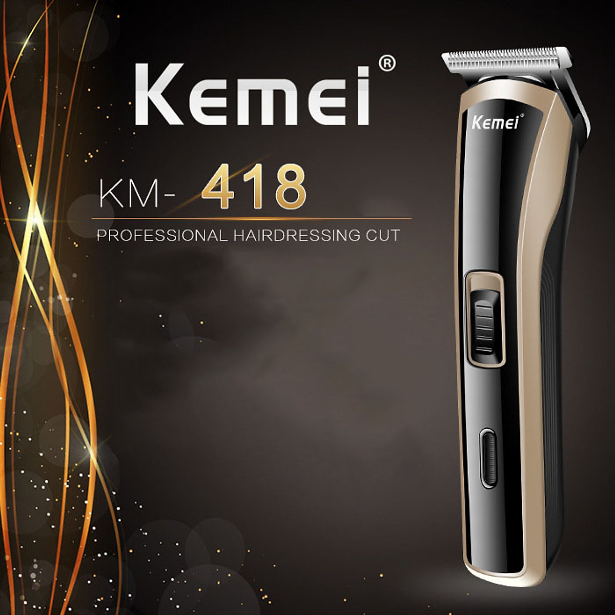 Tông đơ cắt tóc kemei km 418, tông đơ không dây ,tạo kiểu tóc căt tỉa, đa năng