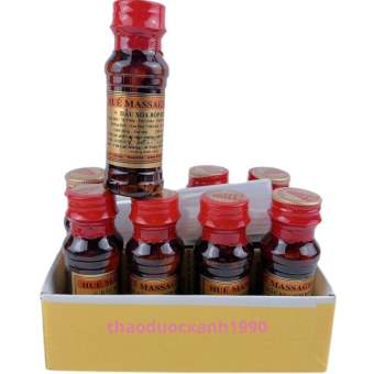 Dầu Xoa Bóp Huế( Dầu Mass.age Huế Thuận Thành) Chai Sành - Hỗ Trợ Đau Lư.ng