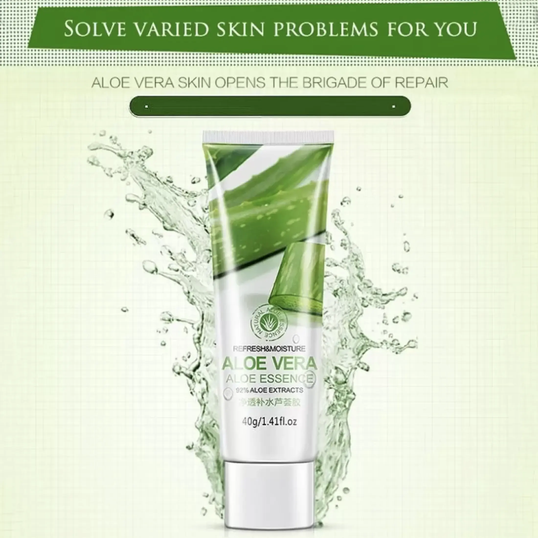 aloe vera gel as face wash