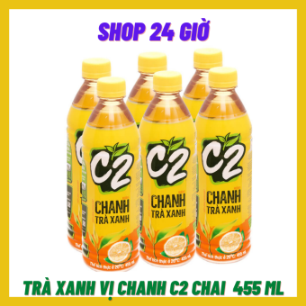 Trà Xanh C2 Vị Chanh 1 Lốc 6 Chai 455ml