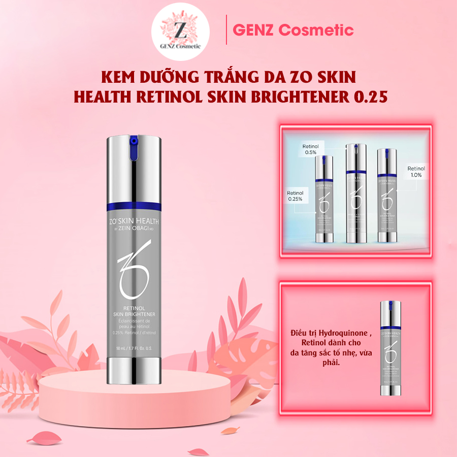 Kem Trắng Da Retinol 0.25% GENZ COSMETIC  Hỗ Trợ Tái Tạo, Cải Thiện Các Khuyết Điểm Da