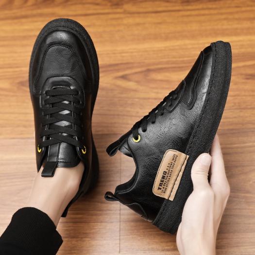 Giày thể thao nam, giày da nam mềm Trắng, Đen Trend 511