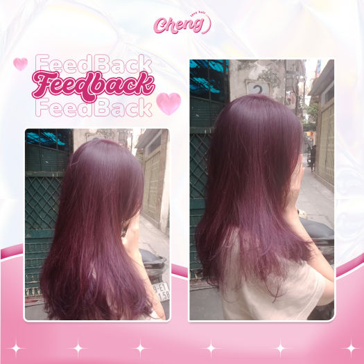 Thuốc nhuộm tóc màu NÂU BERRY không cần thuốc tẩy tóc Chenglovehairs, Chenglovehair