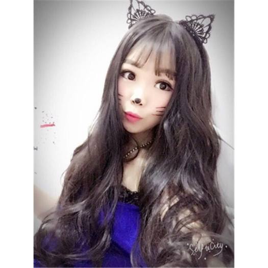 Bờm Tóc Cài Tóc Mèo Tai Ren Dễ Thương