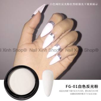 Bột kim tuyến dạ quang nhũ mịn phát quang phụ kiện nail chuyên dụng nail salon
