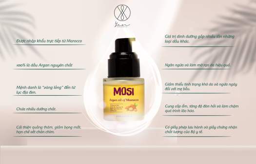 Dầu dưỡng Argan - Mosi - phiên bản 30ml