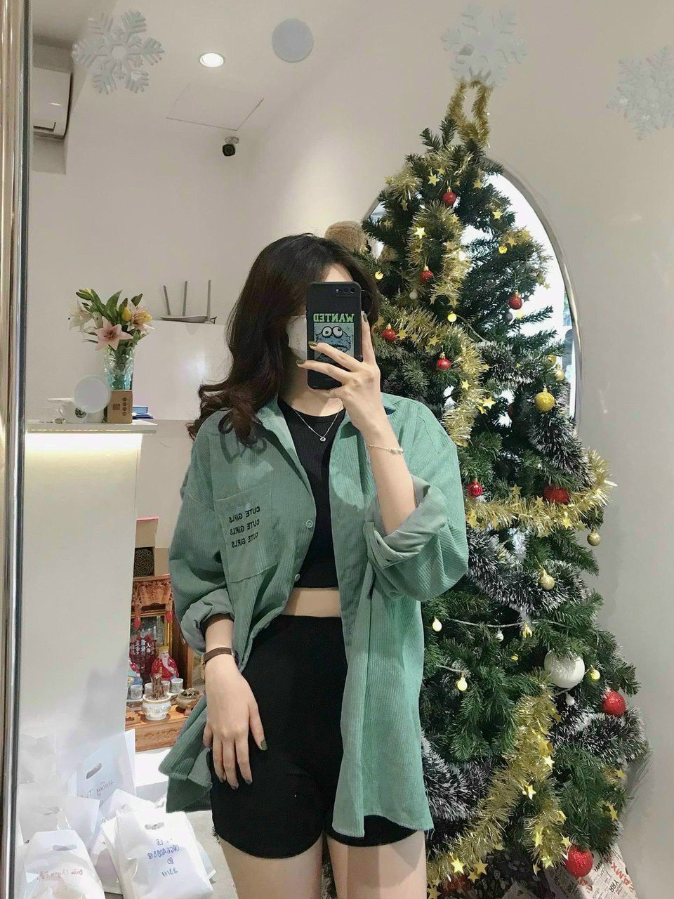 Áo khoác kaki nhung sơ mi đẹp
