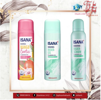 Gel/Bọt cạo lông toàn thân Isana Đức