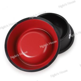 Bát inox hình xương đựng thức ăn cho chó mèo