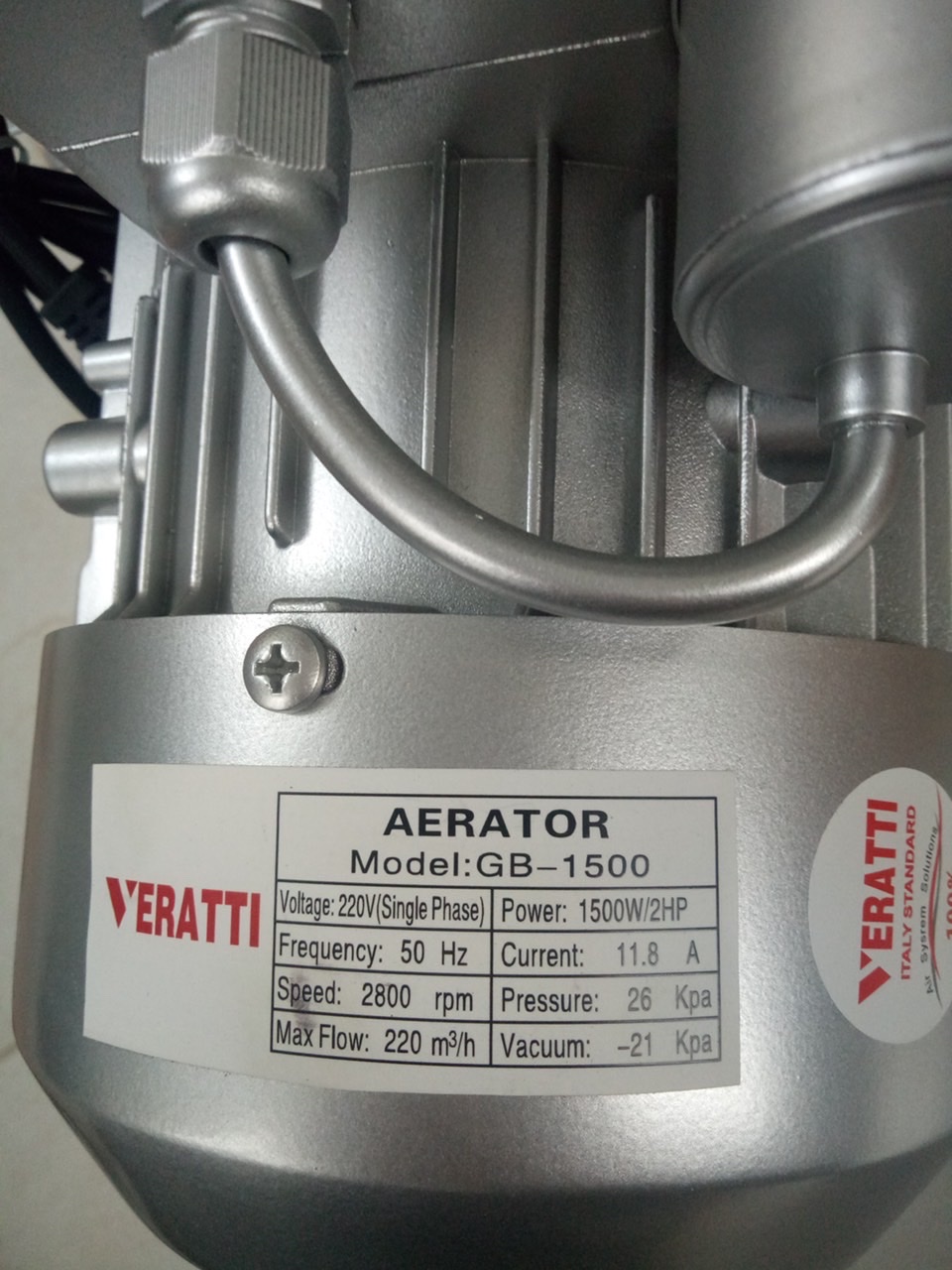 Máy thổi khí con sò cạn upti 1500w