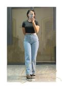 Baggy Pants Flare High Waist Fashionable Jeans