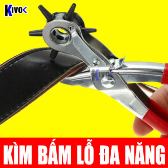 Kìm Bấm Lỗ Dây Đồng Hồ / Lỗ Dây Nịt - Kềm Bấm Lỗ Thắt Lưng - Đục Lỗ Đồ Da Dây Da / Lỗ Tròn Đục Khoen Đa Năng Cầm Tay - Kivo