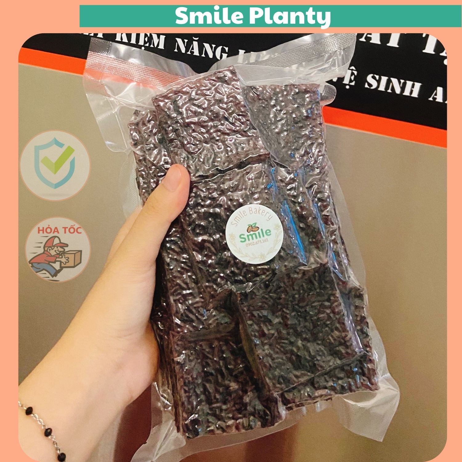 Cơm cháy gạo lứt chưa chiên 0.5kg - 1kg, miếng nhỏ tiện lợi, siêu sạch - SmilePlanty
