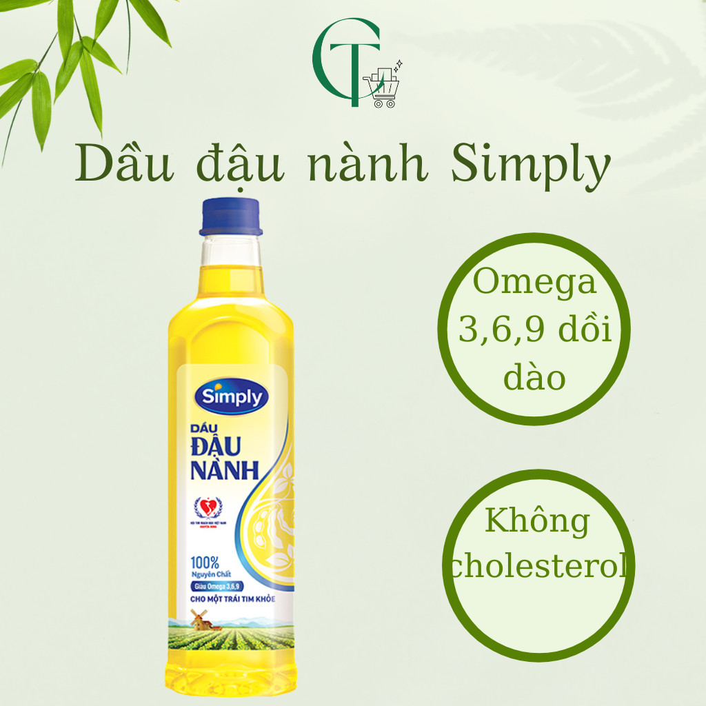 [HN] Dầu ăn Simply đậu nành 1L (date mới nhất)