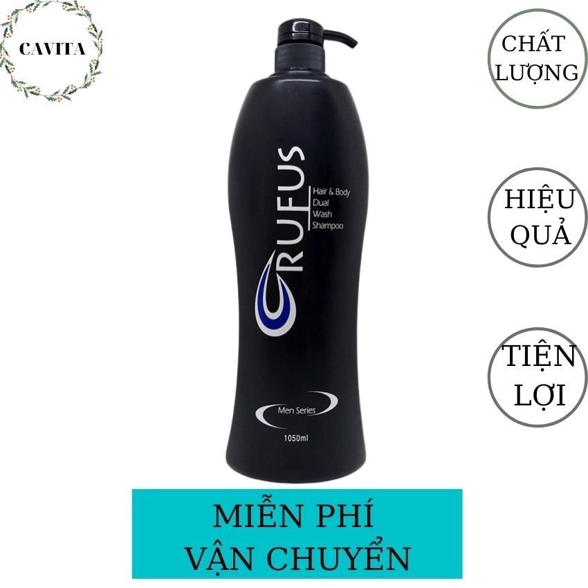[FREESHIP] Sữa Tắm-Dầu Gội Rufus Nam 1050ml Malaysia CAVITA, lưu hương lâu, nhiều bọt, tiết kiệm