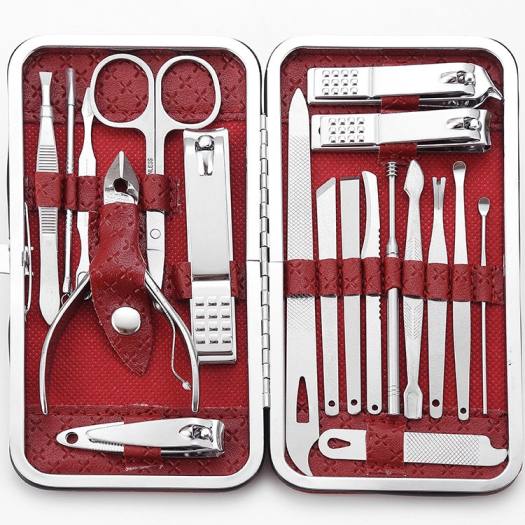 Bộ bấm móng tay 9 -15-19 món thép cao cấp -Bộ cắt móng tay không gỉ - 19M..