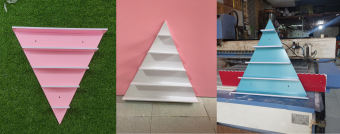 Kệ để Sơn Nail Hình Tam Giác -chắc chắn-Chống nước-Mối mọt