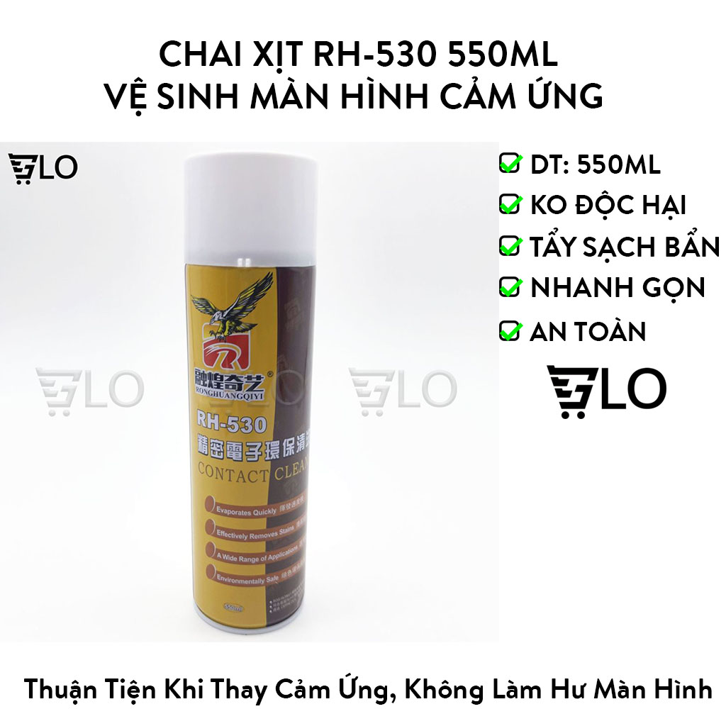 Chai xịt rh-530 550ml vệ sinh màn hình cảm ứng siêu sạch gloshop