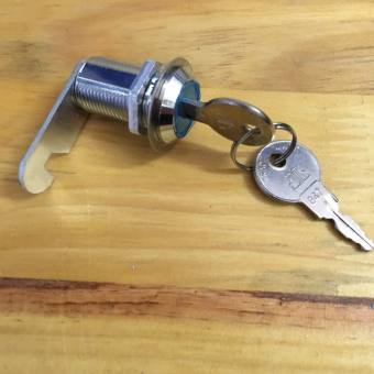 Khóa tủ quần áo ngăn kéo ev móc dài trục 3cm lỗ 2.2cm 2 chìa