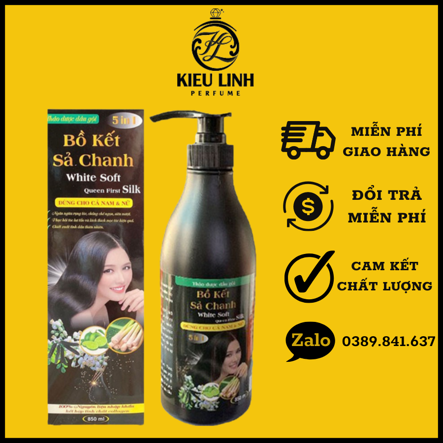 Dầu gội kích thích mọc tóc bồ kết sả chanh 800ml tinh chất từ thiên nhiên, Dầu gội thảo dược kích thích mọc tóc