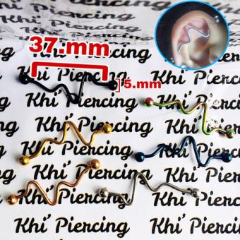 Khuyên tai sụn đeo 2 lỗ khuyên indus ( 1 cái )