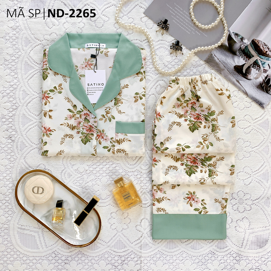 Pijama Tay ngắn quần dài - Jena Mint