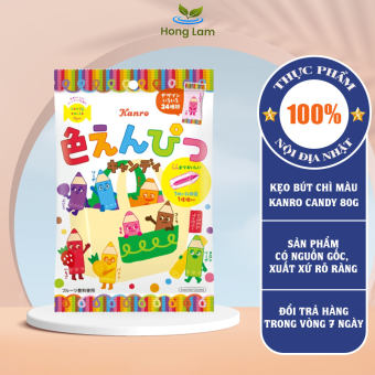 Kẹo Bút Chì Màu Kanro Candy Nhật Bản 80g