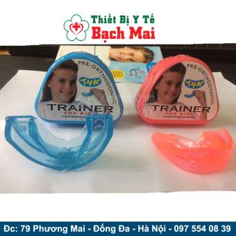 Dụng Cụ Nắn Chỉnh Răng Cho Trẻ 6-10T TRAINER T4K xanh,hồng - trainer t4k xanh