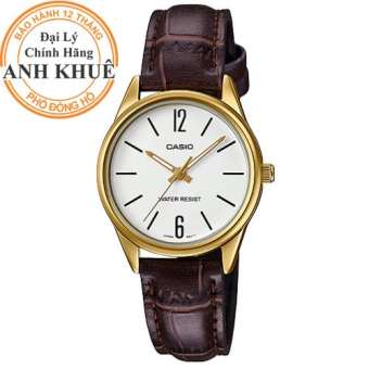 Đồng hồ nữ dây da Casio Anh Khuê LTP-V005GL-7BUDF