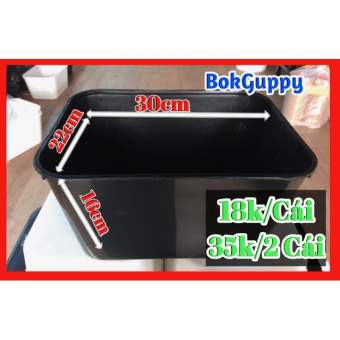 Thùng Nhựa Nuôi Cá 7 lít - Đen